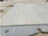 Secure export crating process for travertine window sills